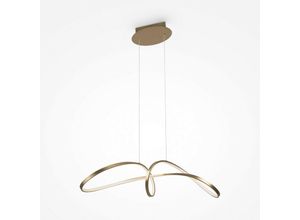 4099776027171 - Curve Moderne integrierte LED-Pendel-Deckenleuchte Gold 4000K - Maytoni