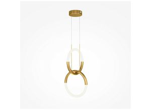 4099776030195 - Node Moderne 2-Licht-integrierte LED-Pendel-Deckenleuchte Gold 3000K