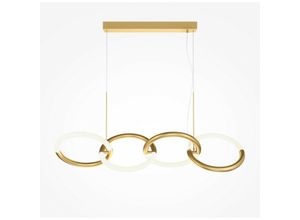 4099776030218 - Maytoni Node Moderne 4-flammige Pendel-Deckenleuchte Gold Integrierte LED 3000K