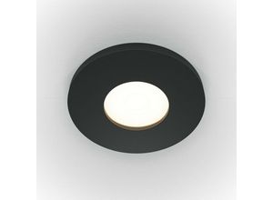 4099776030768 - Stark Rundes Einbau-Downlight Schwarz GU10 IP65 - Maytoni