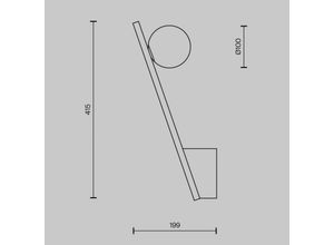 4099776042501 - Wandleuchte Kazmir goldfarben Höhe 35 cm Metall