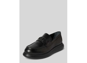 4099804040332 - Loafers aus Leder mit Label-Applikation