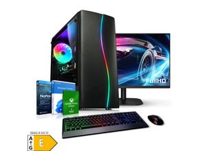 4099836000854 - PC Set Gaming mit 27 Zoll TFT Total V AMD Ryzen 5 5500 64GB DDR4 NVIDIA RTX 4060 8 GB 1TB SSD WLAN Windows 11