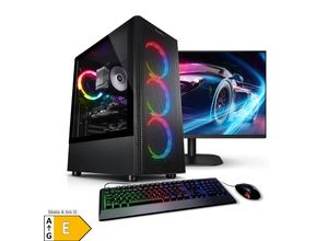 4099836002650 - Gaming PC mit 27 Zoll TFT Rhino V AMD Ryzen 7 5700X 32GB DDR4 NVIDIA RTX 4060 Ti 16 GB 2TB SSD WLAN Windows 11