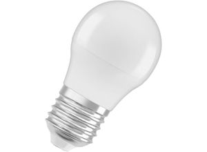 4099854021961 - LED-Lampen klassische Miniballform 40 Watts Ersatz E27 P-shape 6500 Kelvin Kaltes Tageslicht Matt single Pack - White - Osram