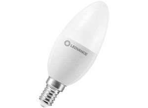 4099854044052 - LED-Kerzenlampe E14 49W f 2700K 470lm Dim ws mattiert Dimmb 240° ac Ø35x100mm - weiß - Ledvance