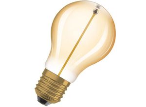 4099854049996 - LED-Lampen Vintage-Edition 8 Watts Ersatz E27 A-shape 2700 Kelvin Warm weiß Klares Glas single Pack - Gold - Osram