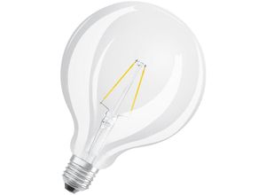 4099854054273 - OSRAM LED-Lampen klassische Ballform 25 Watts Ersatz E27 G125 2700 Kelvin Warm weiß Klares Glas single Pack - Clear