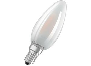 4099854069390 - LED-Kerzenlampe fm E14 4W e 2700K 470lm Filamentlampe ws mattiert 300° ac - weiß - Ledvance