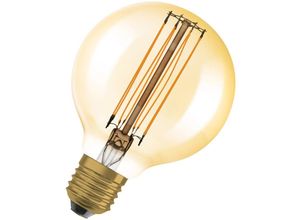 4099854090844 - Dimmbare LED-Lampen Vintage-Edition 40 Watts Ersatz E27 G80 2200 Kelvin Warm Comfort Light Klares Glas single Pack - Gold - Osram