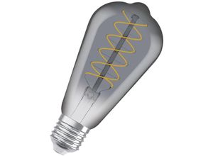 4099854090981 - Dimmbare LED-Lampen Vintage-Edition 30 Watts Ersatz E27 ST64-shape 1800 Kelvin Warm Comfort Light Klares Glas single Pack - Smoke - Osram