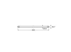 4099854178115 - OSRAM LED-Pflanzenlampe T8 66W Röhre Fluora 2500K 60cm