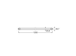 4099854178177 - OSRAM LED-Pflanzenlampe T8 15W Röhre Fluora 2500K 120cm