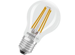 4099854236129 - - led Classic LED-Lampe mit Filament in klassischer Kolbenform klarer Glasleuchtkörper 22 w E27 Fassung eek a 470 lm für die