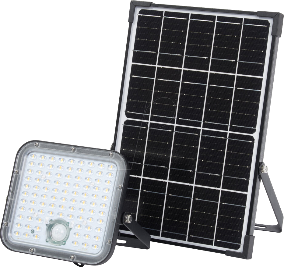 4099854276699 - Ledvance - LED-Solar-Außenleuchte Endura Outdoor schwarz mit Flutlicht und Solar-Panel 5 m langes Kabel mit Fernbedienung und PIR-Bewegungsmelder