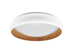 4099854284007 - Ledvance - orbis Livia LED-Deckenleuchte mit Metallring weiß Holzdekor 24W 1200lm 3000K 430mm 830 freundliches Warmweiß durch Klicken in 4099854284007 - Ledvance - orbis Livia LED-Deckenleuchte mit Metallring weiß Holzdekor 24W 1200lm 3000K 430mm 830 freundliches Warmweiß durch Klicken in
