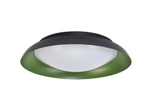 4099854285851 - Ledvance - Orbis Plate LED-Deckenleuchte schwarz-grün 35W 1700lm 3000K 430mm 830 freundliches Warmweiß durch Kicken in 3-Stufen dimmbar IP20