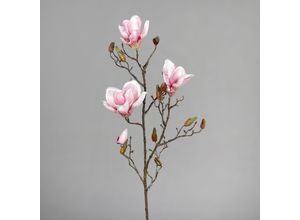 4099886014887 - Kunstblume Magnolienzweig (H 87 cm) H 87 cm weiß Pflanze Kunstpflanze Zimmerpflanze