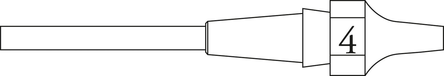 4099891390556 - SPITZE XDSL 5 - Entlötspitze XDSL 5 25 mm rund gerade
