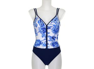 4099896115376 - SUNFLAIR® Badeanzug Doppelträger Softschalen für Damen blau 40B