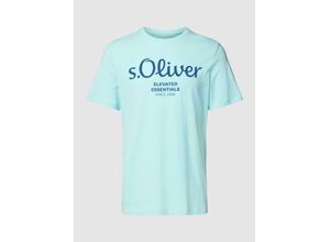 4099974204077 - T-Shirt mit Label-Print