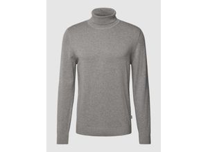 4099974718321 - Rollkragenpullover mit Label-Detail