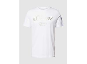 4099975042524 - T-Shirt mit Label-Print