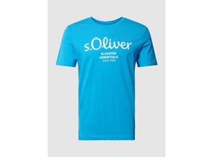 4099975042821 - T-Shirt mit Label-Print