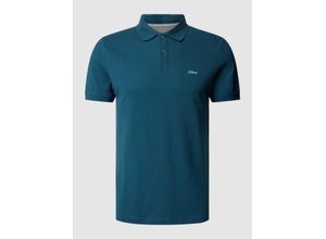 4099975046058 - Poloshirt mit Label-Stitching