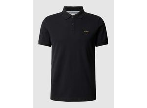 4099975046416 - Poloshirt mit Label-Stitching