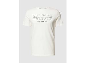 4099975050352 - T-Shirt mit Label-Print