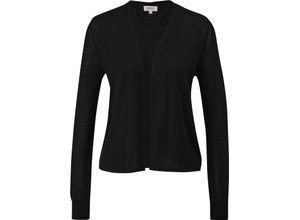 4099975119677 - Strickjacke Rippbündchen für Damen schwarz 40