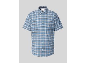 4099975133864 - Freizeithemd Regular Fit Kurzarm Kent-Kragen für Herren blau XL