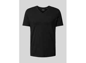 4099975307593 - T-Shirt mit Label-Print