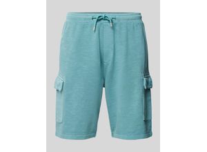 4099975317059 - Regular Fit Sweatshorts mit Cargotaschen