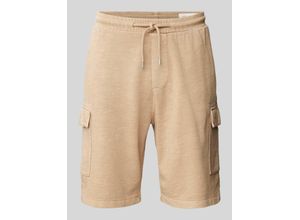 4099975317110 - Regular Fit Sweatshorts mit Cargotaschen