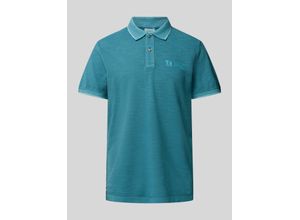 4099975320479 - Regular Fit Poloshirt mit Label-Print