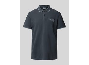 4099975320714 - Regular Fit Poloshirt mit Label-Print