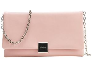 4099975353880 - Clutch Kunstleder Emblem für Damen pink