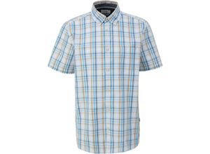 4099975695157 - Freizeithemd Regular Fit Kurzarm Kent-Kragen für Herren blau XL