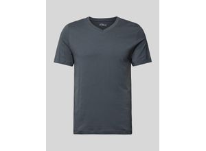 4099975707461 - T-Shirt mit Label-Print