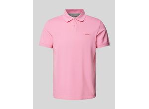 4099975718467 - Poloshirt mit Label-Stitching