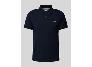 4099975718641 - Poloshirt mit Label-Stitching