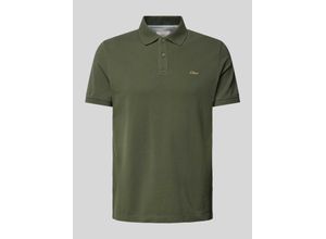 4099975719723 - Poloshirt mit Label-Stitching