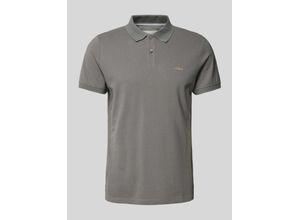 4099975719846 - Poloshirt mit Label-Stitching