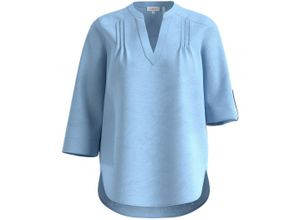 4099975794010 - Tunikabluse Leinenanteil 3 4-Arm für Damen blau 36