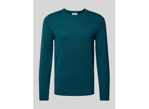 4099976184278 - Regular Fit Strickpullover mit gerollten Bundabschlüssen