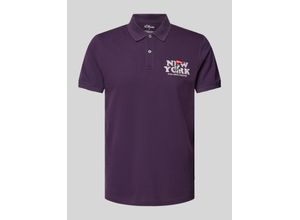 4099976184803 - Regular Fit Poloshirt aus Baumwollpiqué mit Peanuts®-Motiv