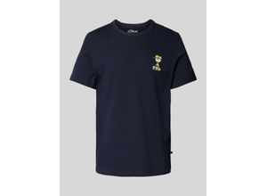 4099976191252 - T-Shirt mit geripptem Rundhalsausschnitt Modell Peanuts