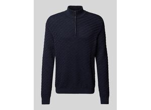 4099976459932 - Regular Fit Pullover aus reiner Baumwolle mit Strukturmuster